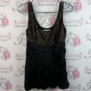 Josef tank top shiny lace floral Lacie Black Lace cream Tank Top